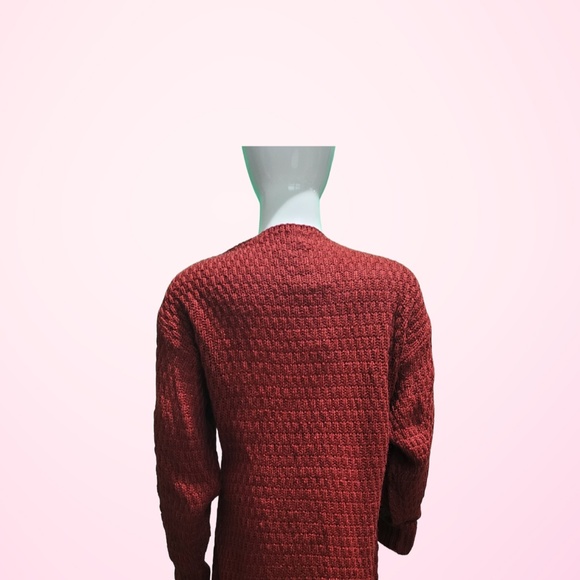 Girls Burgundy Cardigan - Picture 2 of 2